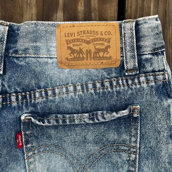 Levis High Rise Shorty Shorts - Picture 3 of 5